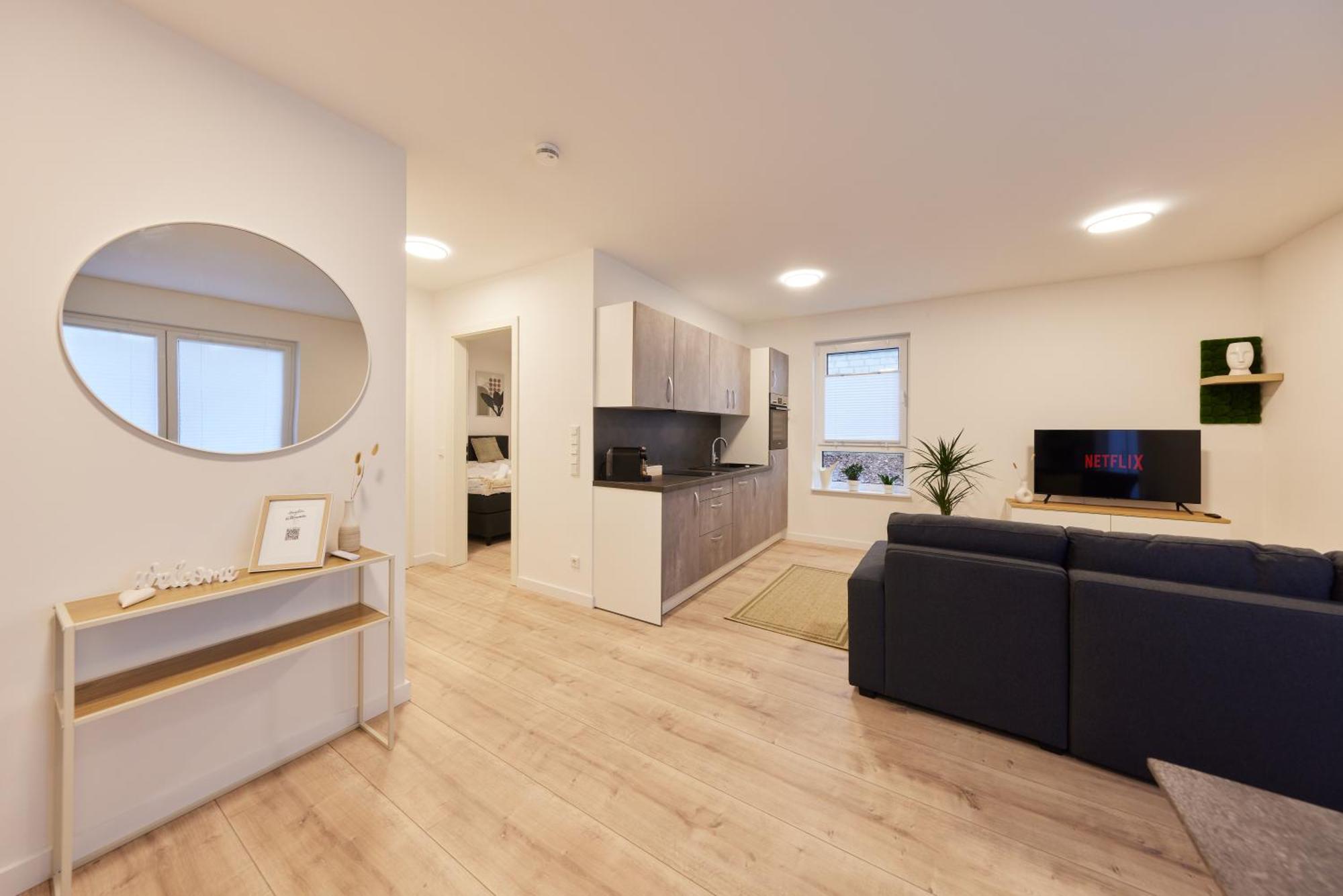 Homeme 1 I Zentral I Netflix I Kueche I Parkplatz I Kliniknah Apartment *
